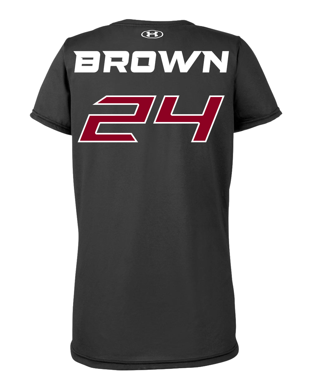 Under Armour #24 J'Ana Brown Jersey shirt