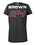 Under Armour #24 J'Ana Brown Jersey shirt