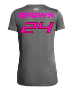 Under Armour #24 J'Ana Brown Jersey shirt