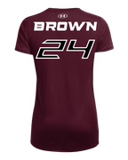 Under Armour #24 J'Ana Brown Jersey shirt